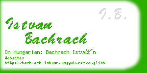 istvan bachrach business card